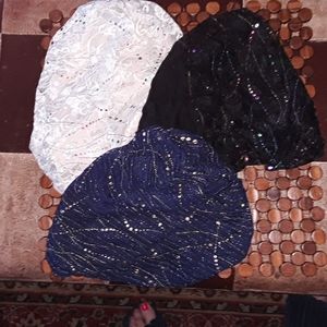 Sparkly hats skullcaps listing for all 3 chemo